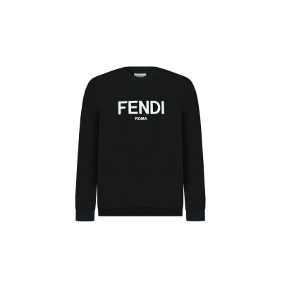 Kids Sweatshirt Fendi Roma Print Black