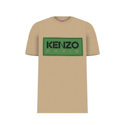 Tshirt Logo Kenzo Paris Beige