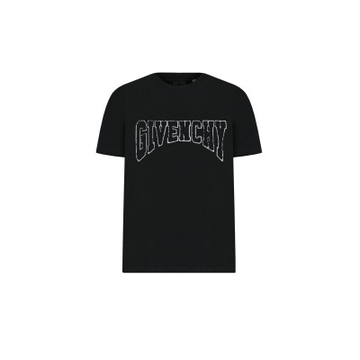 Kids Tshirt Black Logo Velvet Patch