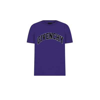 Kids Tshirt Purple Logo Courte Black