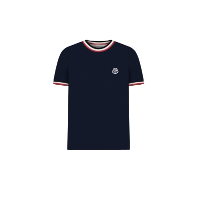 Kids Tshirt SS Tricolor Dark Navy Stripe