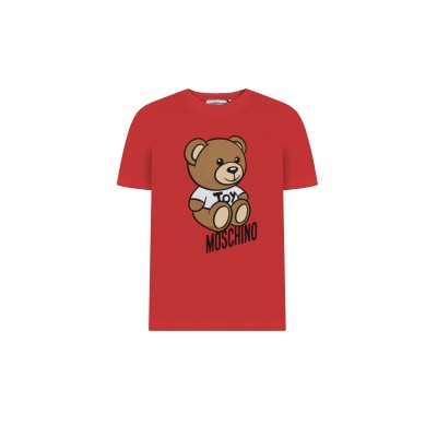 Kids Tshirt Teddy Toy Logo Red