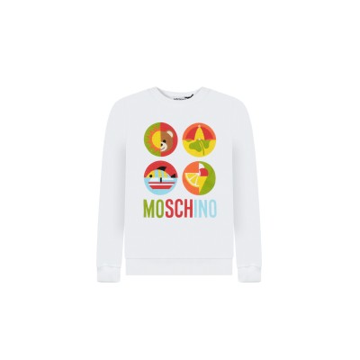 Kids Sweatshirt Summer Cotton White Multicolor