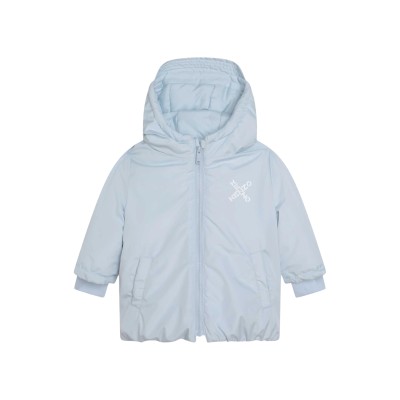 Kids Jacket Light Blue With Cross Logo White