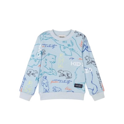 Kids Sweatshirt Bear Blue