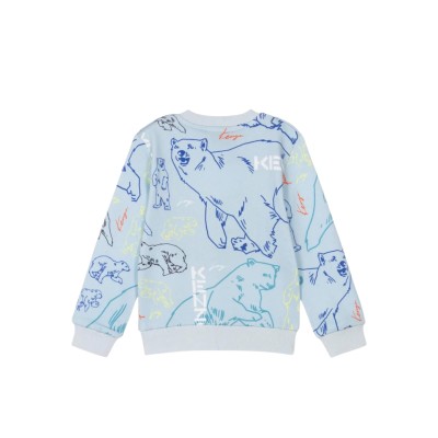 Kids Sweatshirt Bear Blue