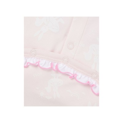 Baby Bunny Sleepsuit And Hat Light Pink