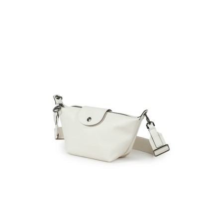 Le Pliage Xtra XS Crossbody Bag in Ecru Leather