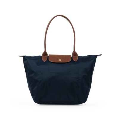 Le Pliage Original L Shoulder Bag in Navy