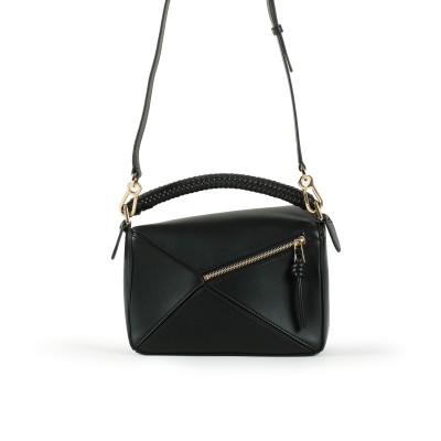 Small Puzzle Bag in Mellow Calfskin in Black