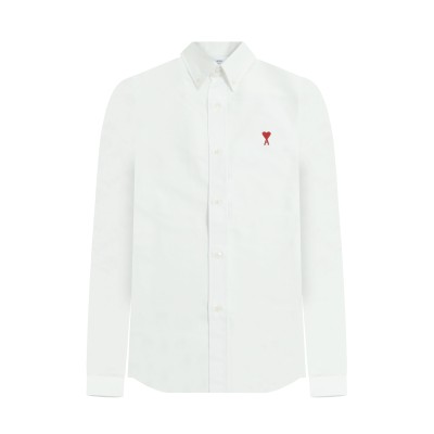 De Coeur Boxy Fit Shirt Button Down in Natural White