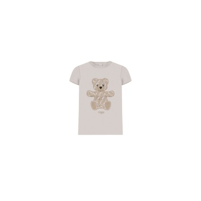 Baby Tshirt Teddy Jersey Stretch Beige