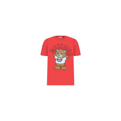 Kids Tshirt Logo Toy Teddy Bear Poppy Red