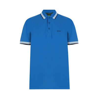 Polo Paddy 421 Sky Blue Logo Black