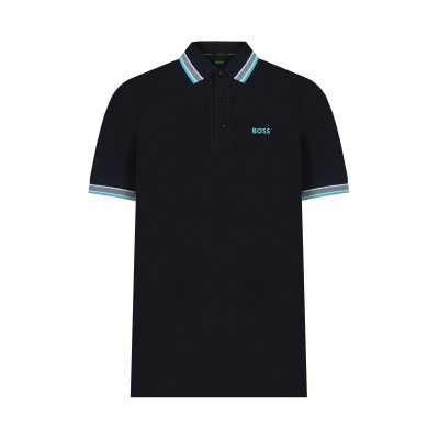 Polo Paddy 404 Dark Blue With Logo Blue