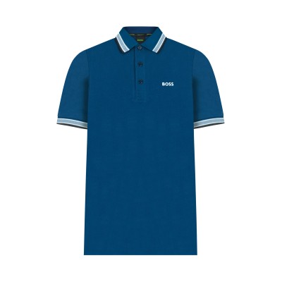 Polo Paddy 435 Bright Blue With Logo Blue