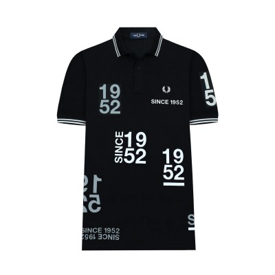 Polo Shirt Since 1952 Black White