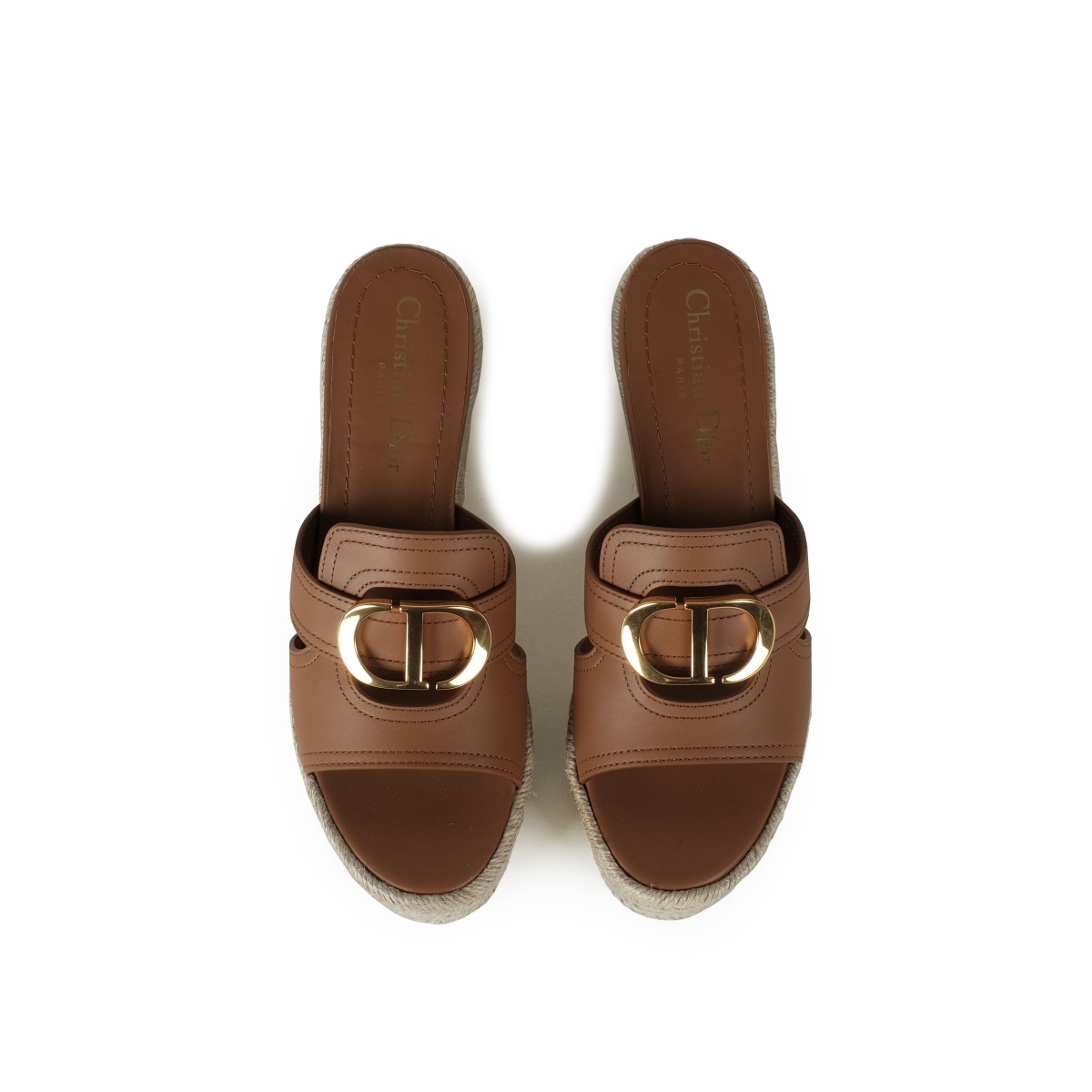 Avoire | 30 Montaigne Wedge Slide in Cuir