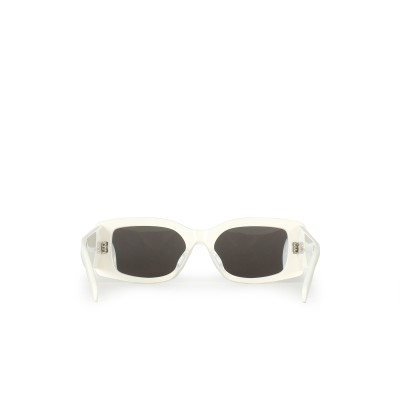 Triomphe XL 01 Sunglasses in Acetate White