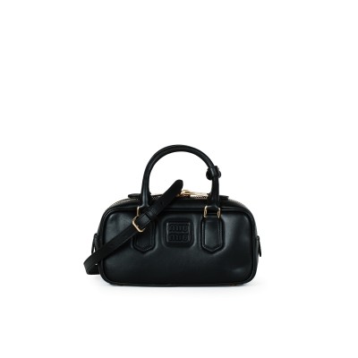 Arcadie Leather Bag in Black