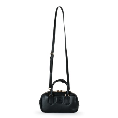 Arcadie Leather Bag in Black