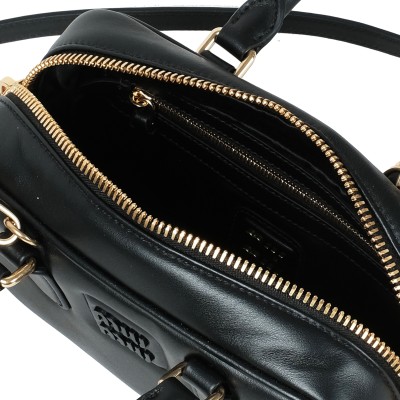 Arcadie Leather Bag in Black