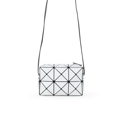 Issey Miyake Cuboid Cross Body Bag in Light Grey