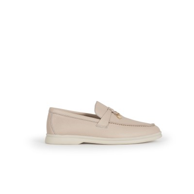 Summer Charms Walk Loafers Deerskin in Natural Light Camel