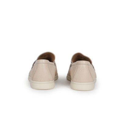 Summer Charms Walk Loafers Deerskin in Natural Light Camel