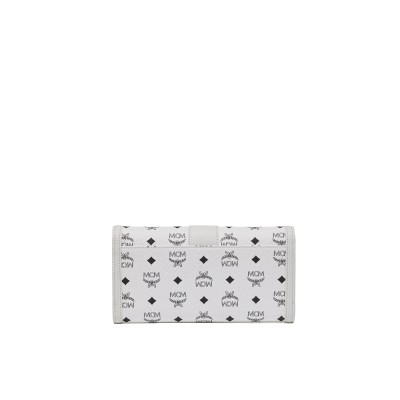 Tracy Chain Wallet In Visetos White