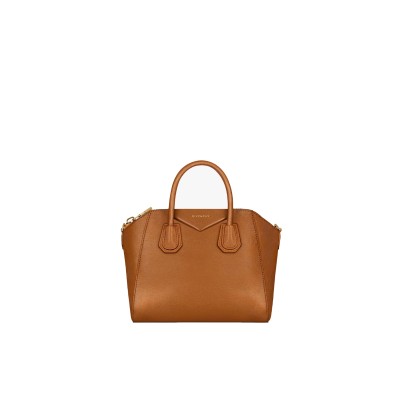 Mini Antigona Bag in Soft Tan Leather