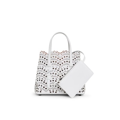 Mina 20 Bag in Vienne Calfskin in Optic White