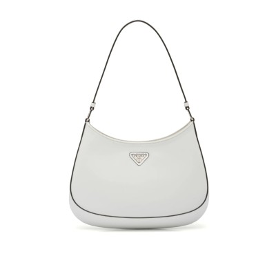 Cleo Leather Shoulder Bag in White