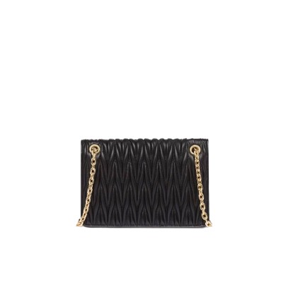 Matelasse Leather Mini Bag in Black