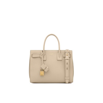 Sac De Jour Nano Grained Leather Light Beige