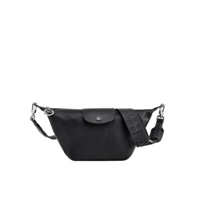 Le Pliage Xtra XS Crossbody Bag in Black Leather