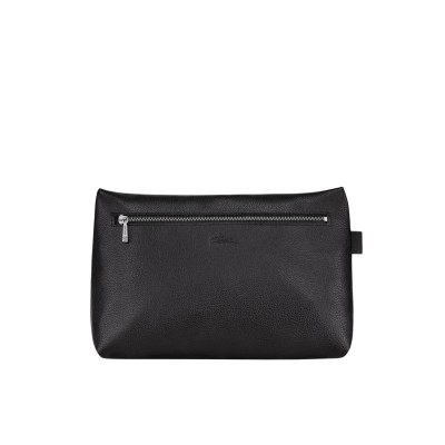 Le Foulonne Toiletry Case in Black Leather