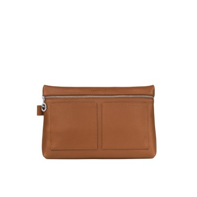 Le Foulonne Toiletry Case in Caramel Leather