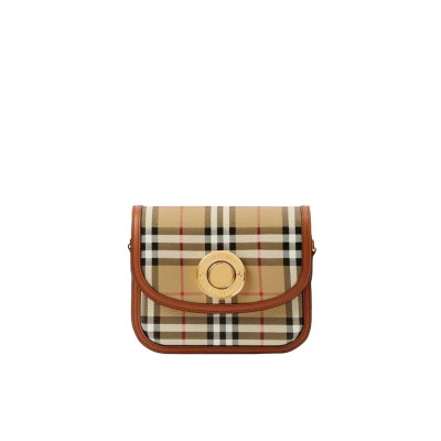 Elizabeth Small Shoulder Bag CheckBrown