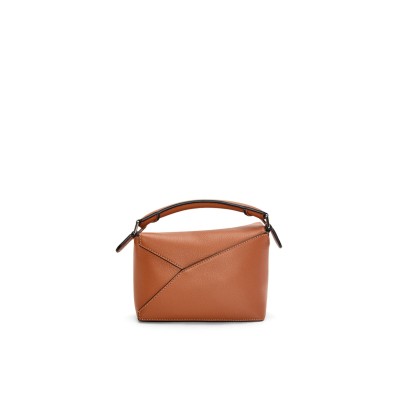 Mini Puzzle Bag in Classic Calfskin Tan