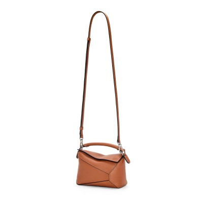 Mini Puzzle Bag in Classic Calfskin Tan