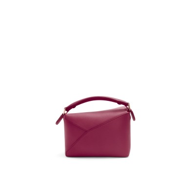 Mini Puzzle Bag in Classic Calfskin Crimson