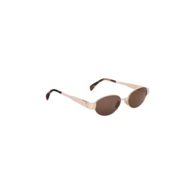 Triomphe Metal 01 Sunglasses Rose Gold / Brown