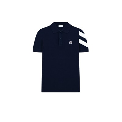 Embroidered Logo SS Polo Shirt Black