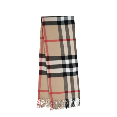 Vintage Check Fringed Scarf