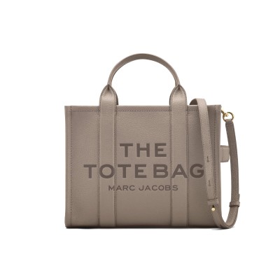 The Leather Medium Tote Bag Cement