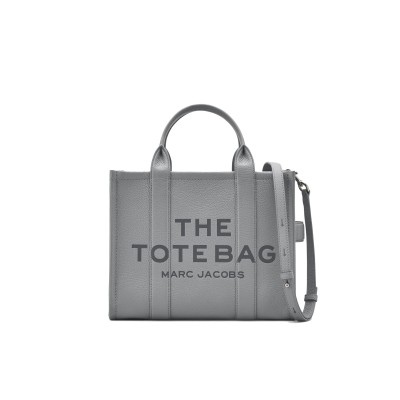 The Leather Small Tote Bag Wolf Grey