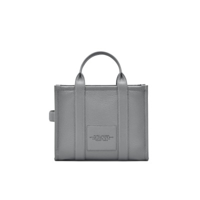 The Leather Small Tote Bag Wolf Grey