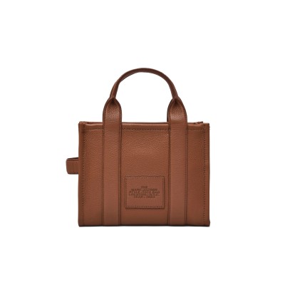 The Leather Small Tote Bag Argan Oil