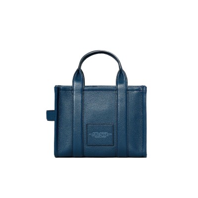 The Leather Small Tote Bag Blue Sea